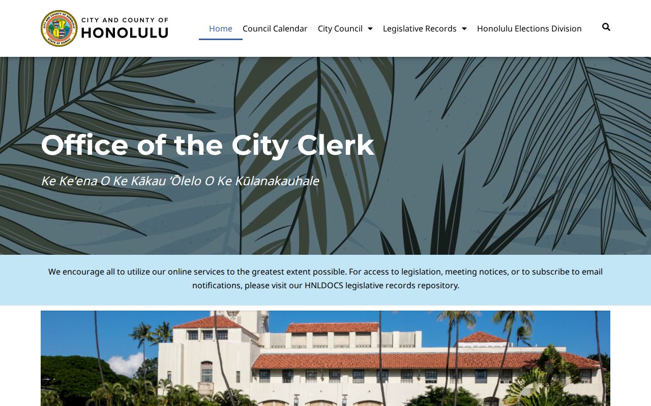 Mililani Town residents directory City Clerk records source