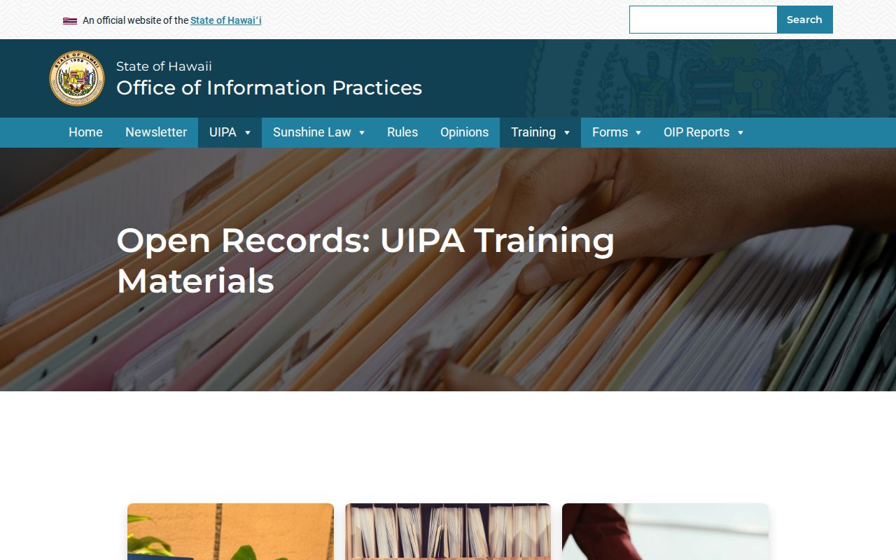 Mililani Town residents directory UIPA request guidance