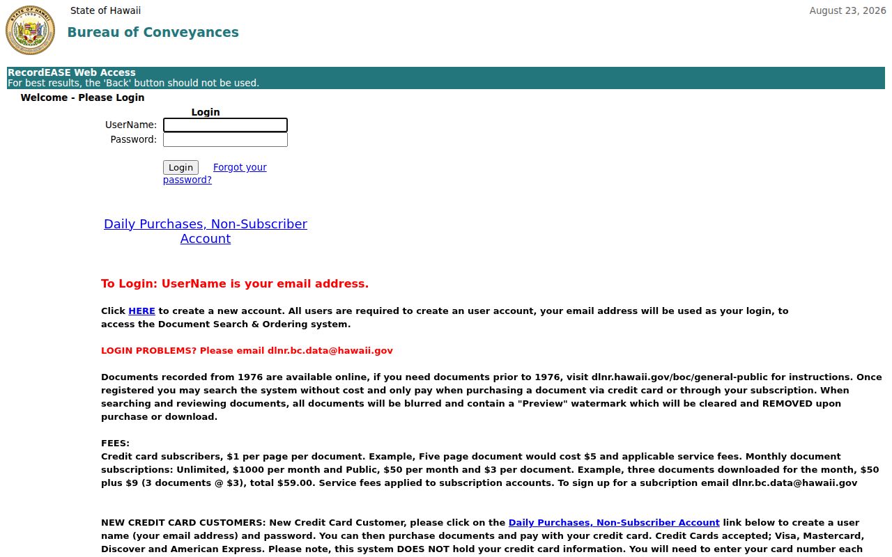 Mililani Town residents directory Bureau of Conveyances search