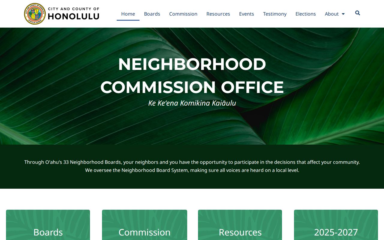 Honolulu Neighborhood Commission Office page used to distinguish Mililani civic boundaries from ZIP 96789
